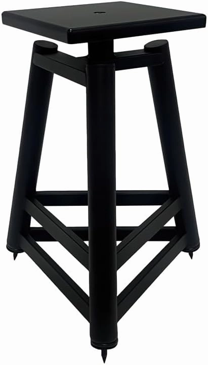 Monolith Easel Style Speaker Stand, 18in (Each) Adjustable Spikes, Supports up to 100 LBS, Sturdy Construction, Compatible with Most Bookshelf Speakers speaker stands,monitor stands,floor speaker holders,