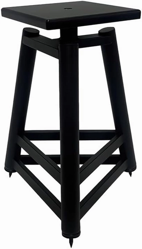 Monolith Easel Style Speaker Stand, 18in (Each) Adjustable Spikes, Supports up to 100 LBS, Sturdy Construction, Compatible with Most Bookshelf Speakers speaker stands,monitor stands,floor speaker holders,