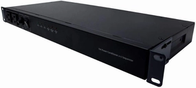 Monoprice 15 Amp Power Conditioner and Sequencer - 8 Outlets, 3 Zones, 1U Rack Mount, Black - Stage Right audio rack,hi-fi component stand,media shelf,