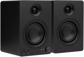 Monoprice DT-3BT 50-Watt Multimedia PC Desktop Powered Speakers with Bluetooth, for Home, Office, Gaming, or Entertainment Setup, Black bookshelf speakers,compact stereo speakers,hi-fi shelf speakers,