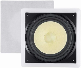 Monoprice Fiber In-Wall Speaker - 10 Inch, 300W Subwoofer, Easy Installation And Paintable Grill - Caliber Series soundbar,TV speaker bar,home theater soundbar,