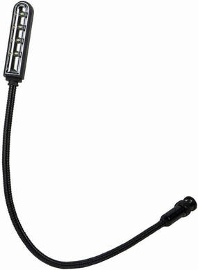 Monoprice Live Sound Mixer Light for BNC Port - Flexible, 4 LEDs, 10.6-Inch Gooseneck, 16-Inch, Black - Stage Right Series mixer console,audio mixing desk,DJ console,