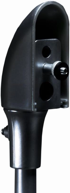 Monoprice Satellite Speaker Floor Stands - Black (Pair) Supports Up to 5 Lbs. Each, Height Adjustable (26.8 to 43.3 Inches)