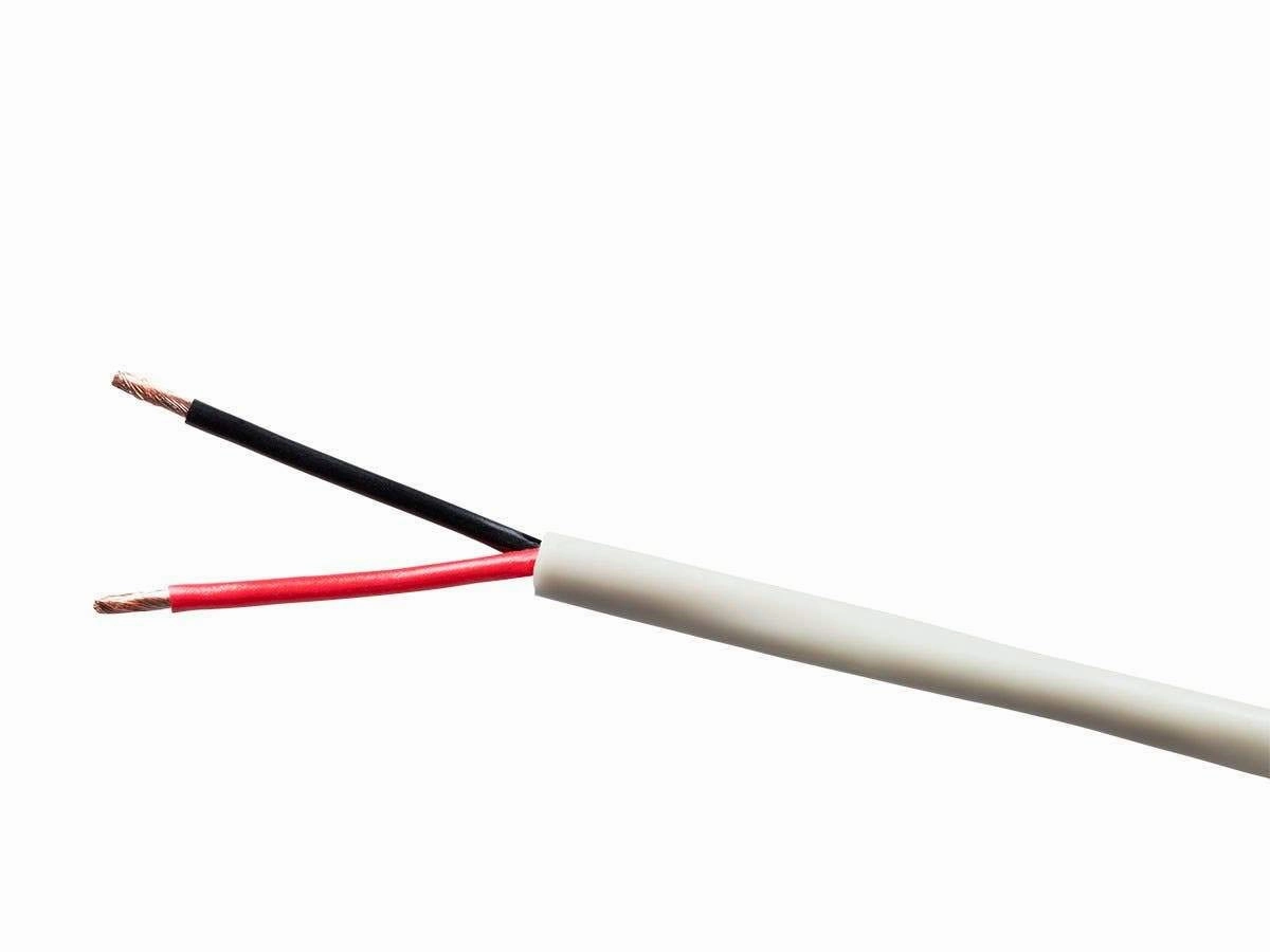 Monoprice Speaker Wire - 12 AWG, 2 Conductor, Burial Rated, Outdoor, Water Resistant Jacket, 100 Percent Pure Bare Copper with Color Coded Conductors, 1000 Feet, Gray