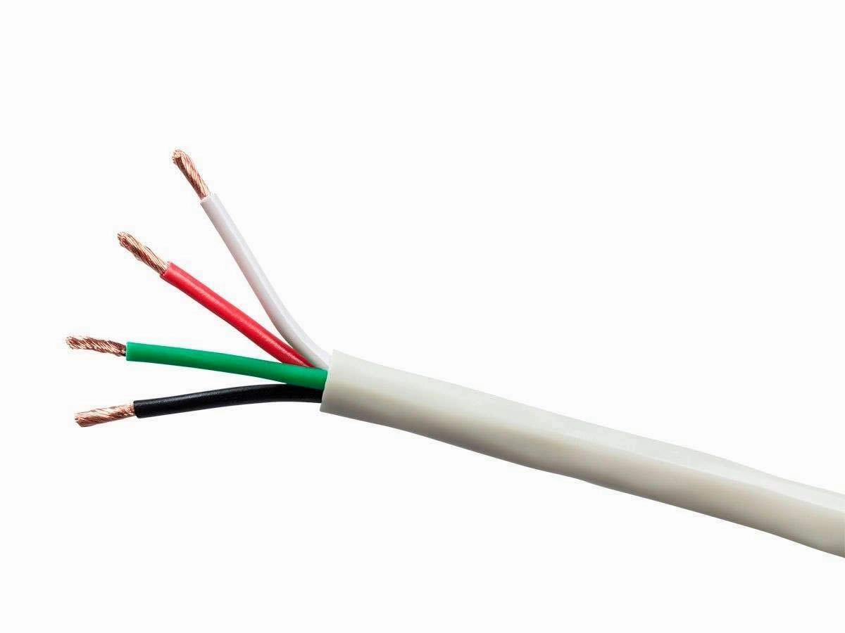 Monoprice Speaker Wire - 12 AWG, 2 Conductor, Burial Rated, Outdoor, Water Resistant Jacket, 100 Percent Pure Bare Copper with Color Coded Conductors, 1000 Feet, Gray