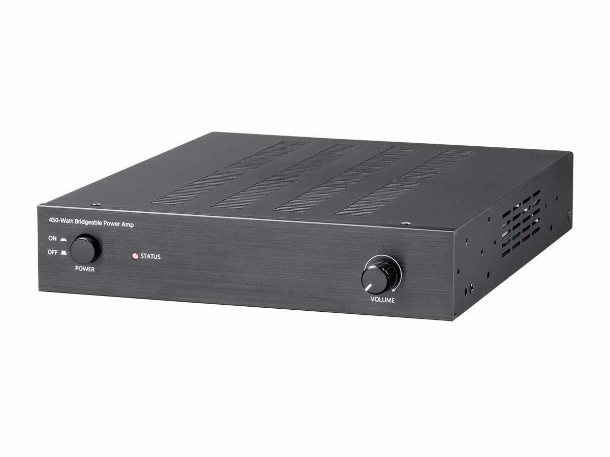Monoprice Unity Power Amplifier - 450 Watt, Bridgeable, Class D, Stereo Speaker Output, Black integrated amplifier,stereo receiver,hi-fi amp combo,