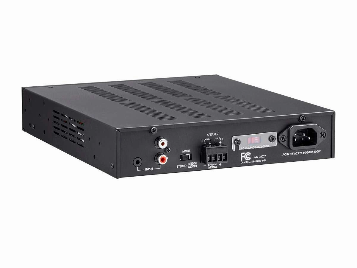 Monoprice Unity Power Amplifier - 450 Watt, Bridgeable, Class D, Stereo Speaker Output, Black