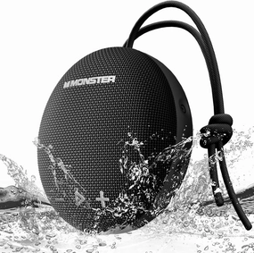 Monster Bluetooth Speaker, IPX8 Shower Speaker Waterproof, Bluetooth 5.4 with Loud HD Sound and Robust Bass, Extra Long Playtime Punchy, for Home, Beaches Portable Wireless Outdoor Speakers wireless speakers,portable Bluetooth speaker,multiroom speaker,