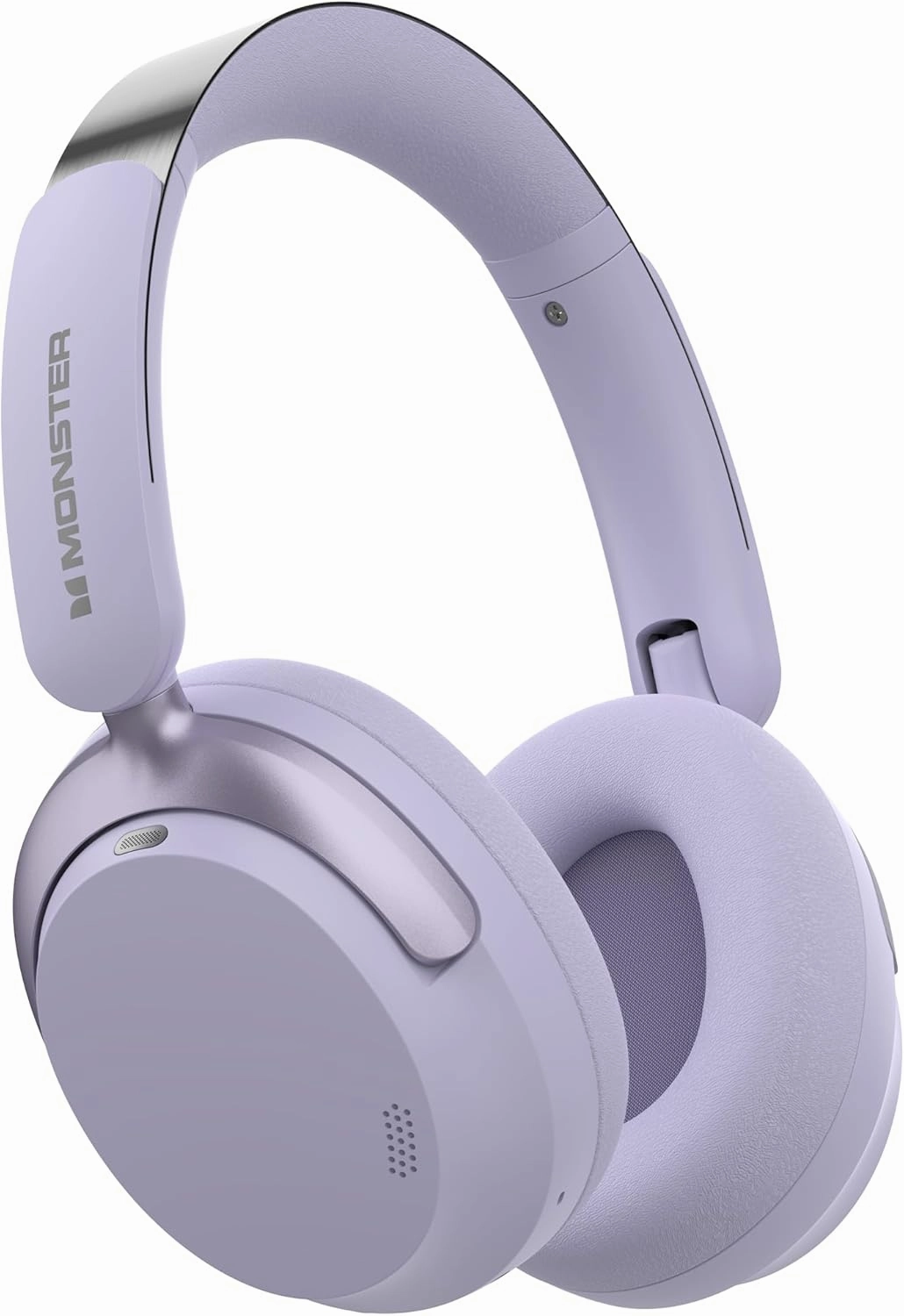 Monster Persona 3rd ANC Active Noise Canceling Headphones, Over-Ear Wireless Bluetooth Headphones with 6 Mics, 70H Playtime and 3 EQ Modes, Deep Bass, Foldable Comfort Design for Travel, Purple over-ear headphones,closed back headphones,wireless studio can