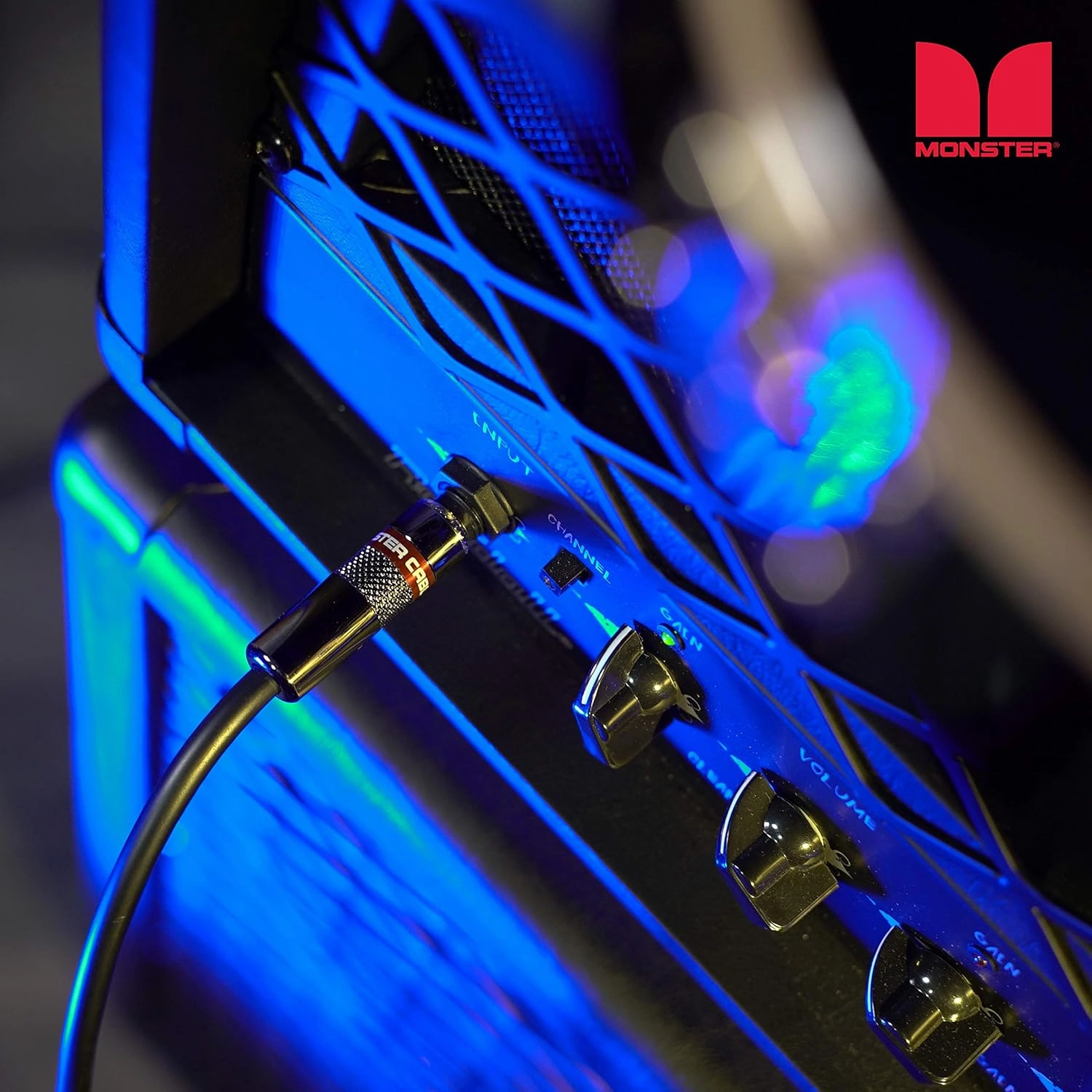 Monster Prolink Classic Speaker Cable - 25FT Straight to Straight Instrument Cable - Straight 1/4-Inch Plugs - Guitar Cord w/Superior Signal Transfer, Noise Reduction, Duraflex Outer Jacket