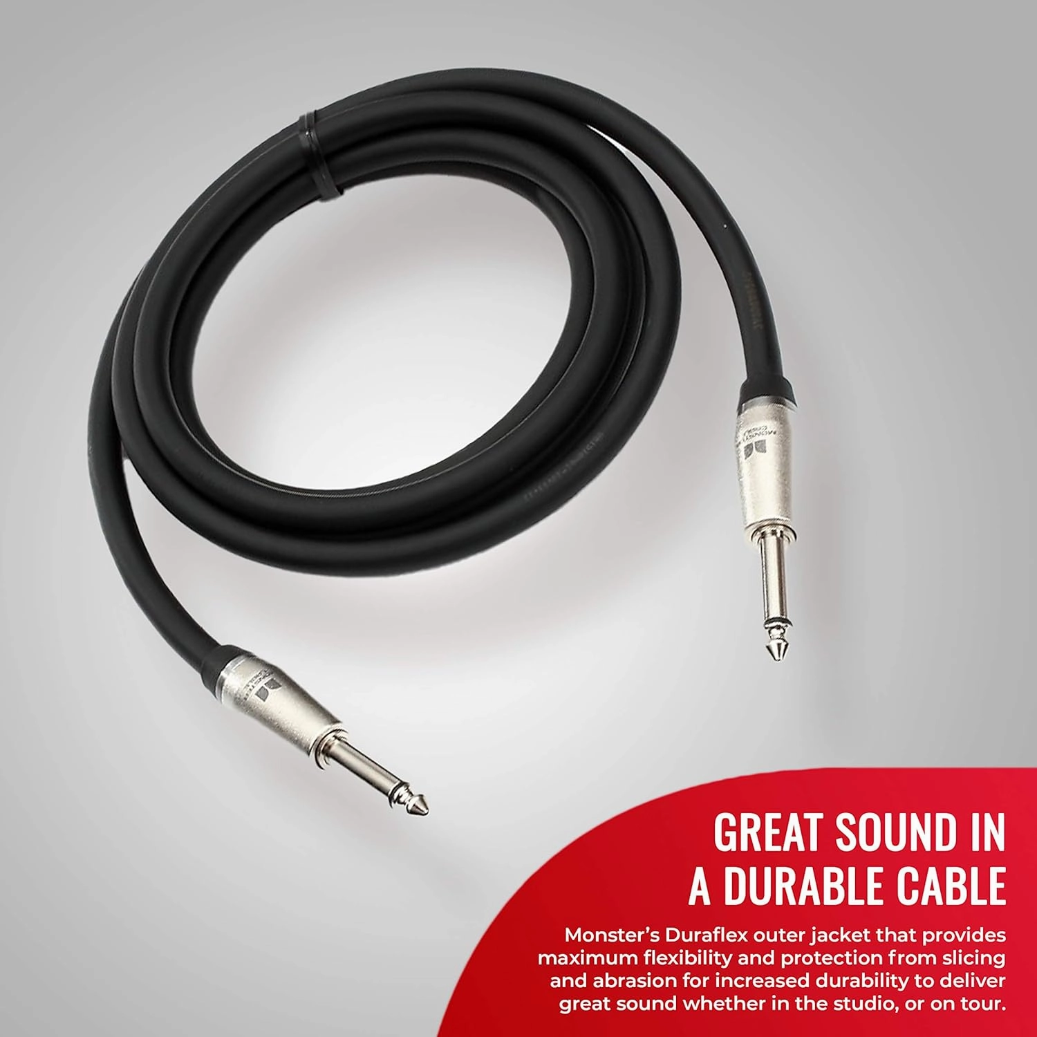 Monster Prolink Performer 600 Speaker Cable: 3 ft, Straight 1/4 Plugs