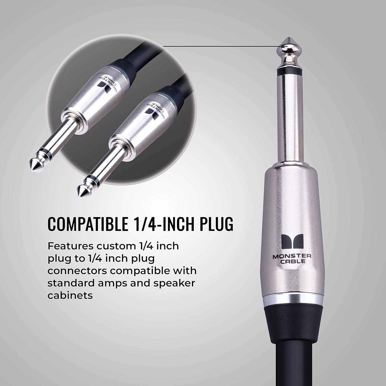 Monster Prolink Performer 600 Speaker Cable: 3 ft, Straight 1/4 Plugs