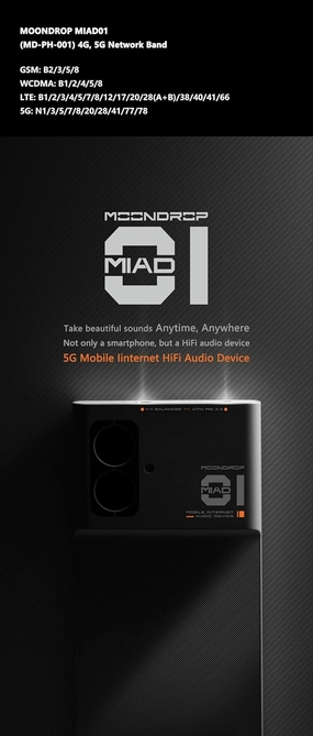 MOONDROP MIAD01 MD-PH-001 5G Mobile Phone Internet HiFi Audio Device Music Player balanced output player,audiophile player,hi-res digital player,