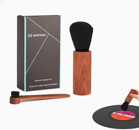 MOPIANO Vinyl Record Cleaner Kit,Vinyl Record Brush & Turntable Stylus Brush for LP CD Albums Anti Static Dust Cleaning,Vinyl Accessories. record cleaning kit,vinyl cleaner,stylus brush set,