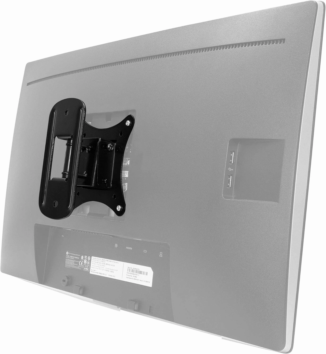 Mount-It! MI-2829 Small TV Monitor Wall Mount | RV TV Mount | Quick Release VESA Wall Mount | Fits 19 20 21 22 23 24 25 Inch Screens | 75 100 VESA Compatible | Low-Profile Slim Design | 44lb Capacity