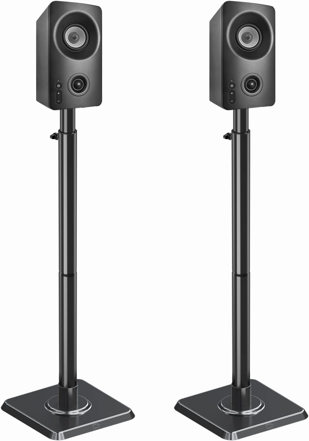 Mounting Dream Speaker Stands - Height Adjustable Speaker Stand for Vizio, Polk, JBL, Sony, Speaker Stands Pair with Wire Management (Holds up to11LBS Per Stand) speaker stands,monitor stands,floor speaker holders,