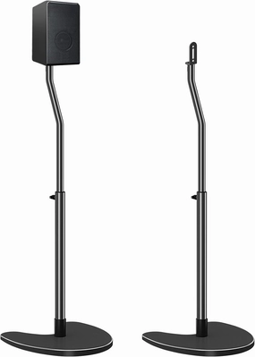 Mounting Dream Speaker Stands Pair, Max 39" Height Adjustable, Heavy Duty Base, 11 lbs Capacity Each, Set of 2 Universal Floor Stands speaker stands,monitor stands,floor speaker holders,