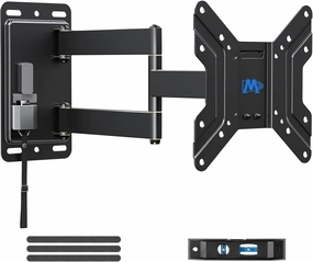 Mounting Dream UL Listed Lockable RV TV Mount for Most 17-43 inch TV, RV Mount for Camper Trailer Motor Home Boat Truck, Full Motion Unique One Step Lock RV TV Wall Mount, VESA 200mm, 44 lbs, MD2210 speaker wall mount,audio bracket,AV wall mounting,