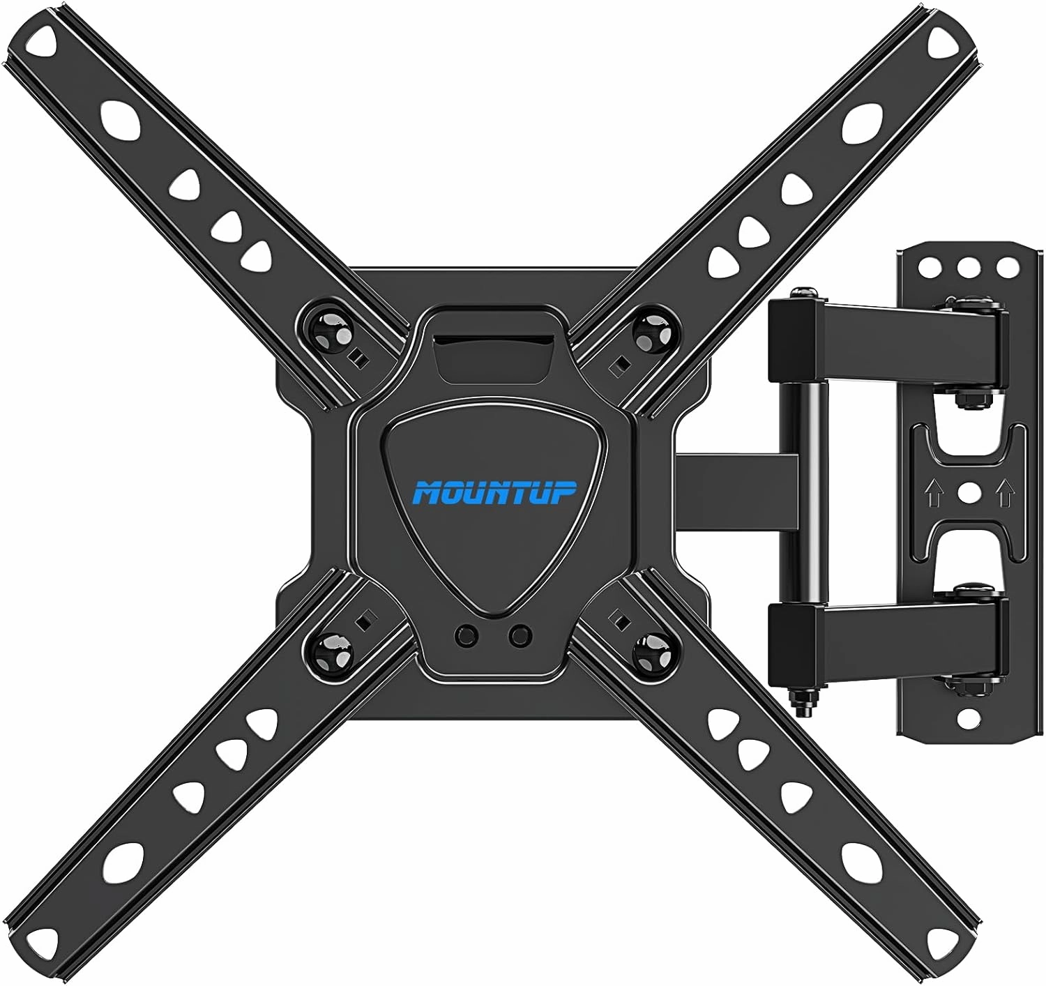 MOUNTUP Full Motion TV Wall Mount for Most 26-50 Inch TVs, Max VESA 300x300mm Wall Mount TV Bracket with Swivel Tilting Extension Level Adjustment for LED LCD Flat Curved TVs Up to 53 LBS, MU0018 speaker wall mount,audio bracket,AV wall mounting,