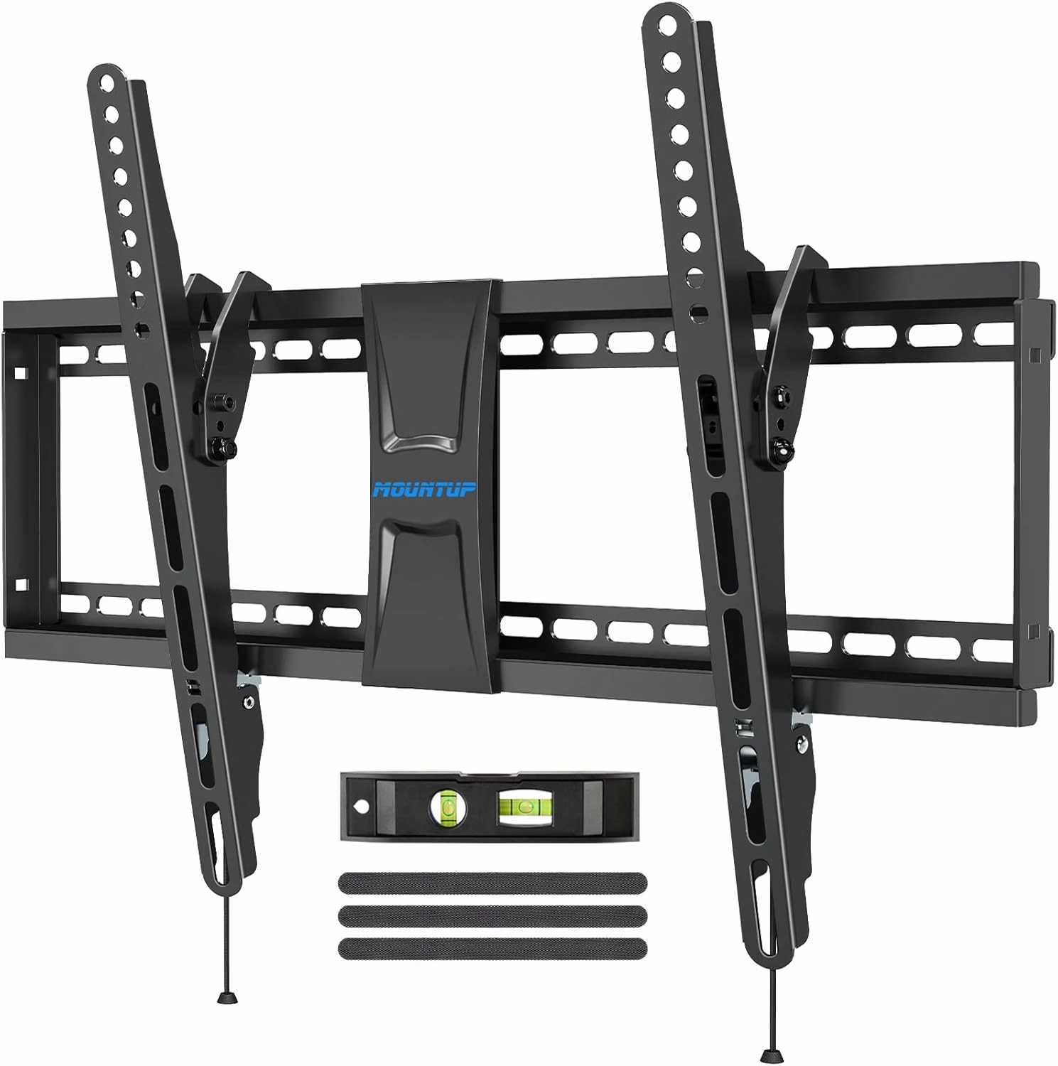 MOUNTUP UL Listed TV Wall Mount, Tilting TV Mount Bracket for Most 37-82 Inch Flat Screen/Curved Low Profile Wall Mount Saving Space Max VESA 600x400mm Hold up to 99 lbs Fit 16" 18" 24" Stud MU0008 speaker wall mount,audio bracket,AV wall mo