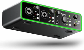 Movo Phantom Dual Channel USB/USB-C Audio Interface for Recording, Songwriting, Podcasting, Audio Production w/USB-C Smartphone Input Connection audio interface,USB interface,music recording input,