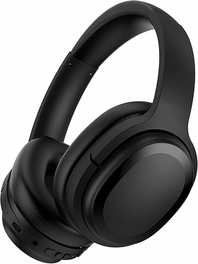 MOVSSOU Hybrid Active Noise Cancelling Headphones, Bluetooth Headphones Wireless Over Ear Headphones with Microphone, Deep Bass, Memory Foam Ear Cushions, 30 Hrs for Travel/Office/Home Black noise cancelling headphones,ANC headphones,travel headphones,