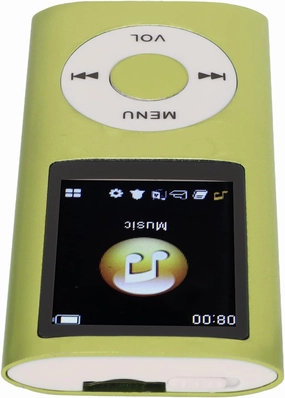 MP3 Player Stylish Multifunctional Lossless Sound Slim 1.8 Inch LCD Screen Portable MP3 Music Player (Green) hi-res portable player,digital audio player,DAP lossless,