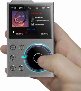MP3 Player with Bluetooth 5.3, 2.4 Inch HD Screen Music Player with Built in 16GB Memory, Lossless DSD FLAC HD HiFi Sound, Supports Expanded Up to 256GB hi-res portable player,digital audio player,DAP lossless,