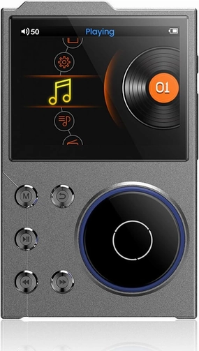Mp3 Player with Bluetooth 5.3 HiFi Sound, Portable Digital Music Player HiFi MP3 Player with 2.4 Inch HD Screen Brushed Metal Finish for Kids Adults hi-res portable player,digital audio player,DAP lossless,