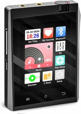 MP3 Player with Bluetooth and HiFi, High Res Lossless Portable Music Player Devices, 2.8" Touch Screen HiFi Digital Audio Music Player with 64GB Memory Card, Support up to 128GB. hi-res portable player,digital audio player,DAP lossless,