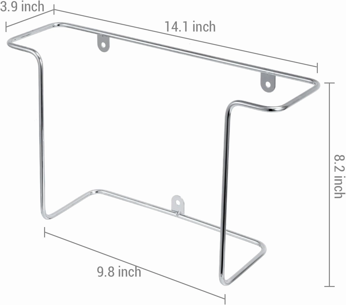 MyGift Modern Metal Wire Wall Mounted Vinyl Records Storage Racks, Hanging LP Record Holders, Floating Album Cover Display Shelves, Set of 2 (Silver-2 Pcs)