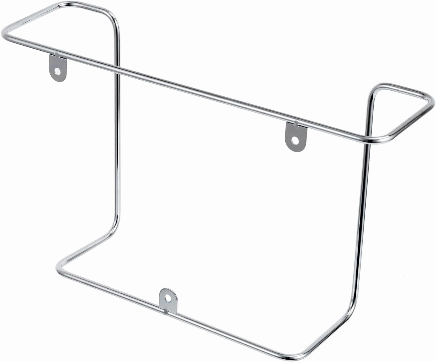 MyGift Modern Metal Wire Wall Mounted Vinyl Records Storage Racks, Hanging LP Record Holders, Floating Album Cover Display Shelves, Set of 2 (Silver-2 Pcs)
