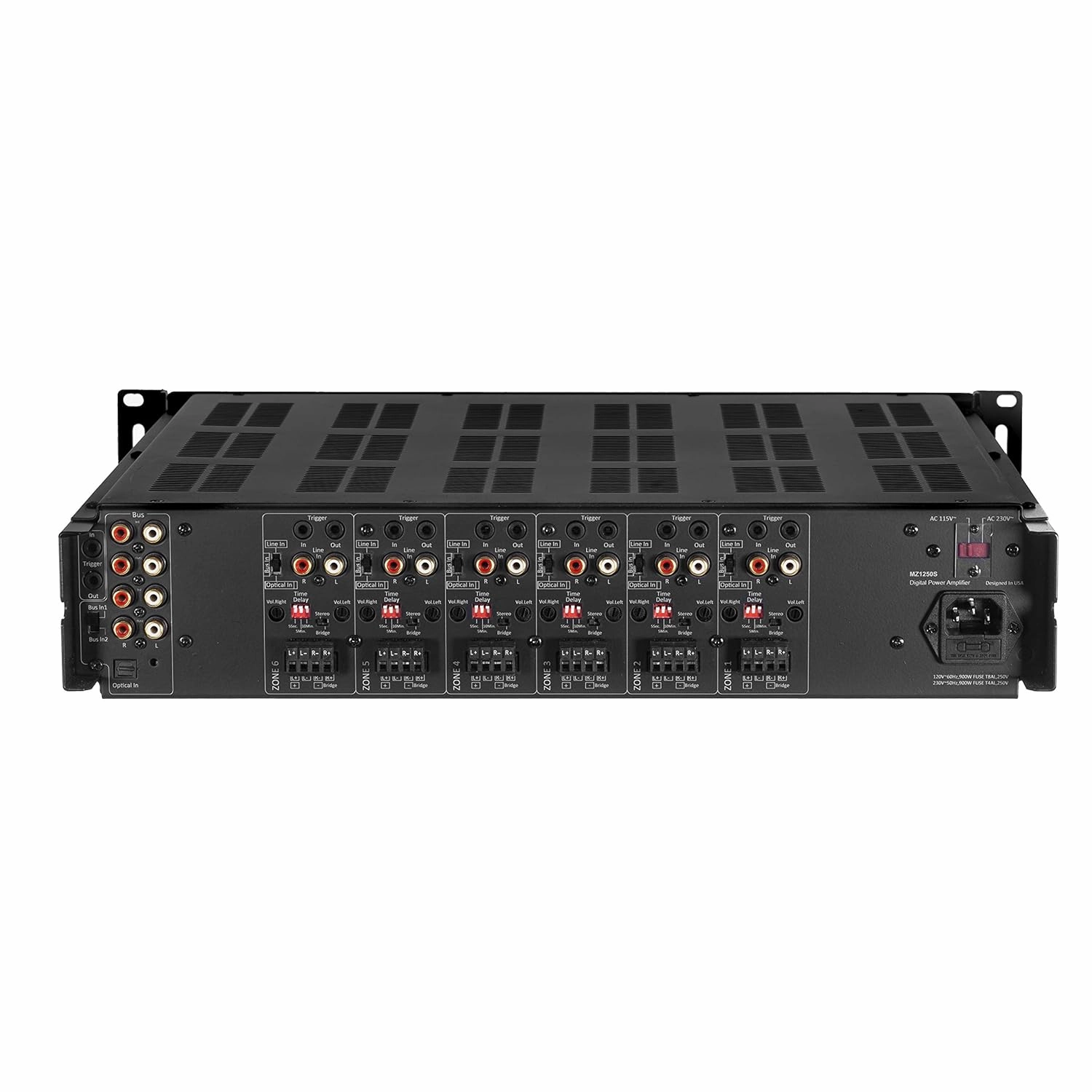 MZ-1250S Digital Multi-Zone Integrated Amplifier - 12 Channel / 6 Zone System with S/PDIF Input