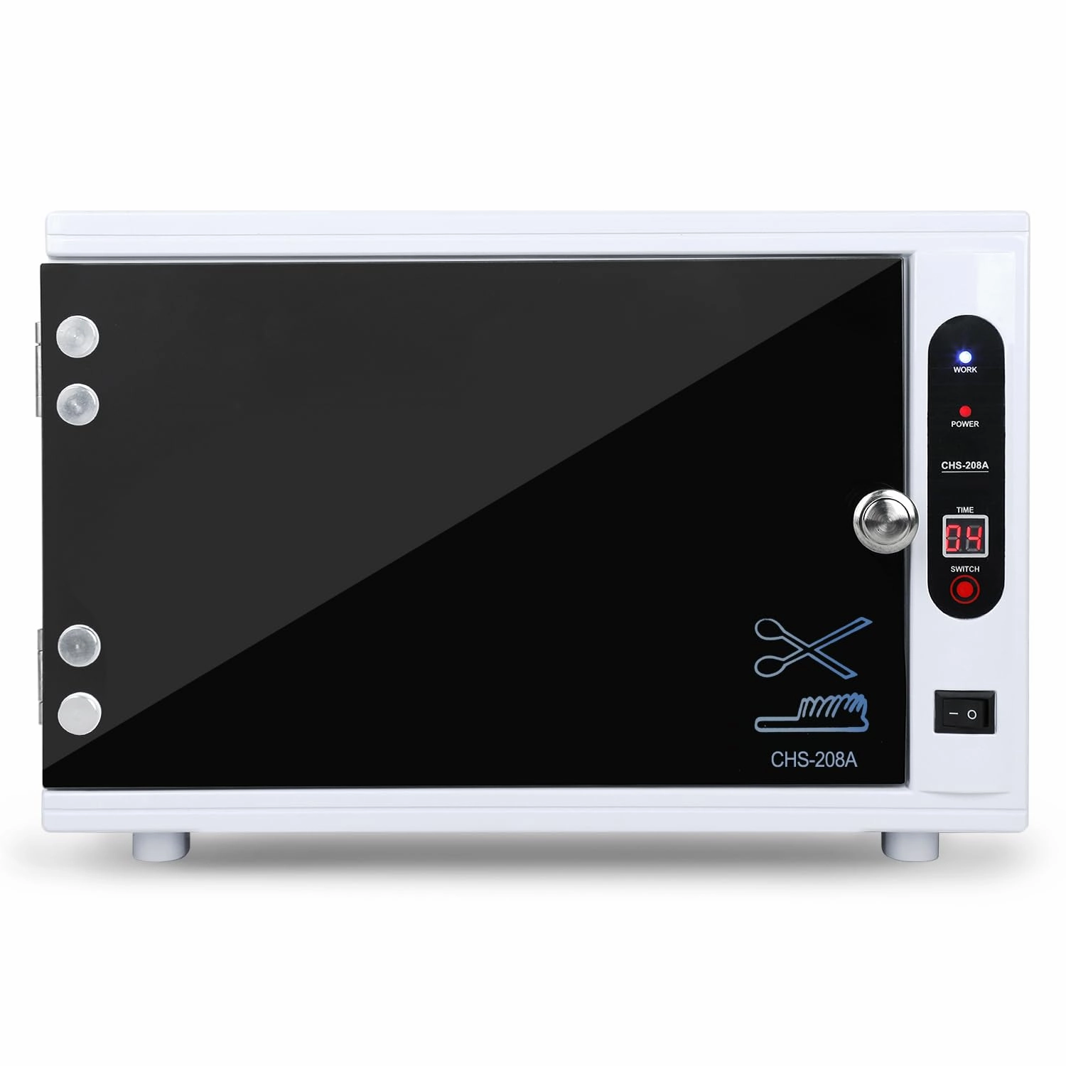 Nail Tool Cleaning Cabinet, Large Capacity Cleaner Box Cleaner Cabinet Cleaning Machine Barber Tool Box Nails Art Tool Equipment for Salon, Spa, Barber equipment cabinet,AV gear cabinet,component enclosure,