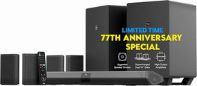 Nakamichi Shockwafe Ultra 9.2.4 Channel Dolby Atmos/DTS:X Soundbar with Dual 10" Subwoofers (Wireless), 4 Rear Surround Effects Speakers, eARC and SSE Max Technology (Flagship) soundbar,TV speaker bar,home theater soundbar,