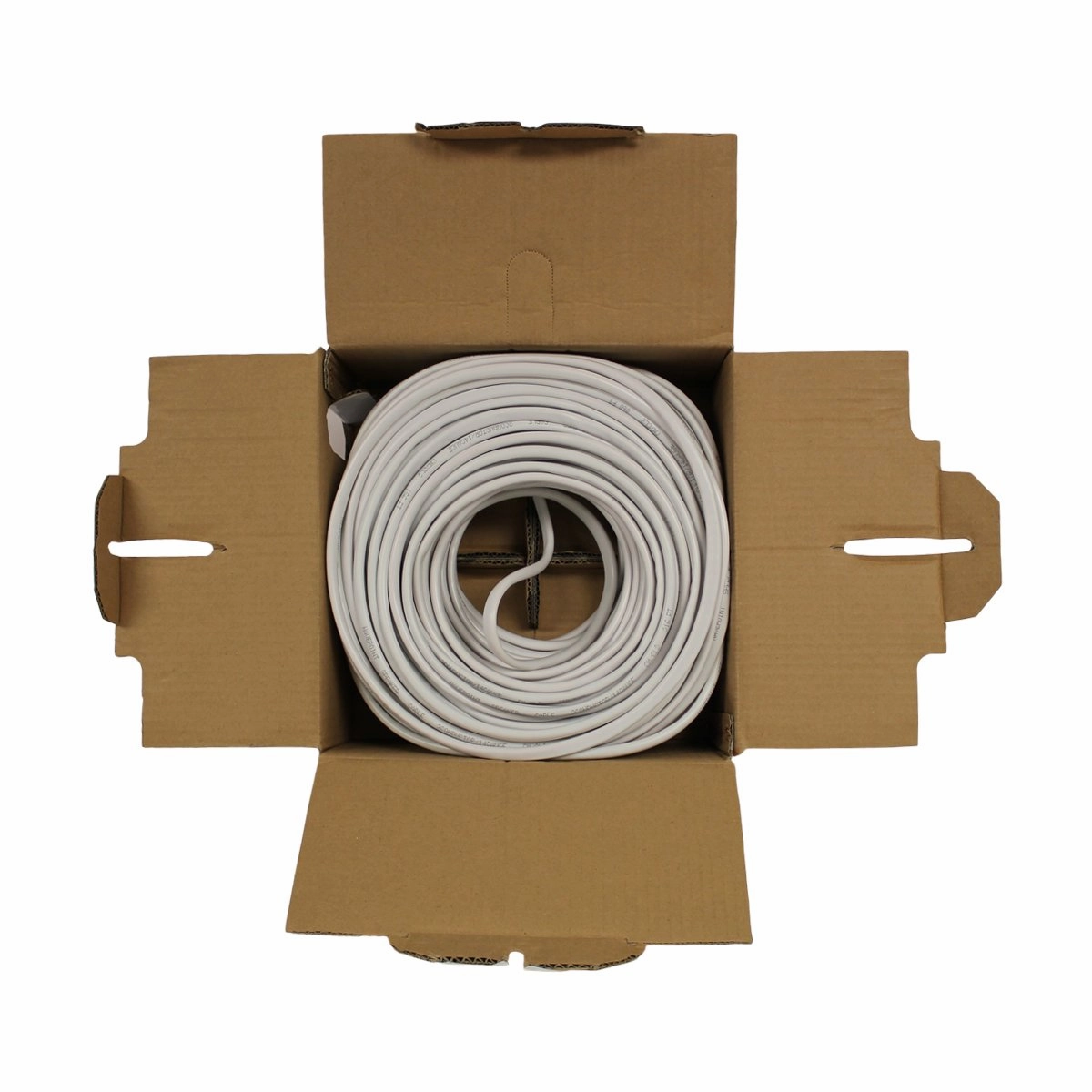 NavePoint 250ft in Wall Audio Speaker Cable Wire CL2 14/2 AWG Gauge 2 Conductor Bulk White