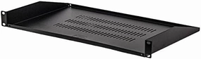 NavePoint Cantilever Server Shelf Vented Shelves Rack Mount 19 Inch 1U Black 10.5 Inches 270mm deep rackmount gear,audio rack equipment,studio rackmounts,