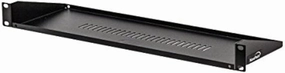NavePoint Cantilever Server Shelf Vented Shelves Rack Mount 19 Inch 1U Black 6 Inches (150mm) deep music server,hi-fi media server,digital audio storage,