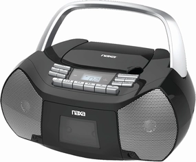 Naxa Electronics NPB-268 Portable CD/Cassette Boombox, Silver/Black hi-res portable player,digital audio player,DAP lossless,
