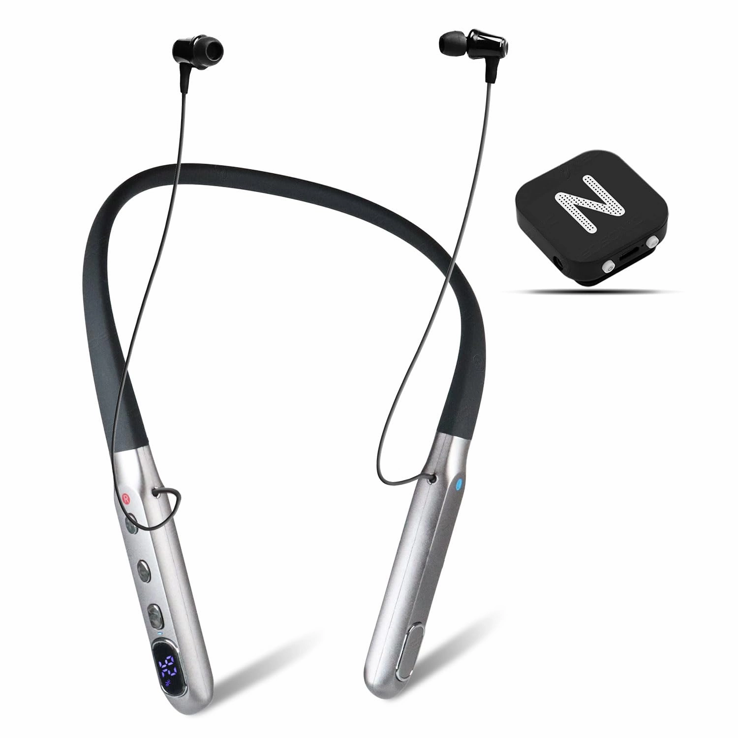 Neosonic Rechargeable Hearing Amplifier to Aid TV Watching and Conversation, Wireless Neckband Headphones for Seniors & Adults, Remote Microphone Noise Cancelling - NW10 Pro headphone amplifier,portable amp,desktop headphone amp,