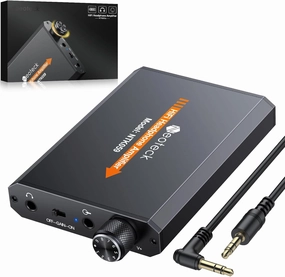 Neoteck Portable 3.5mm Headphone Amplifier Two-Stage Gain Switch, 16-150 Ohm, Aluminum Matte Surface headphone amplifier,portable amp,desktop headphone amp,