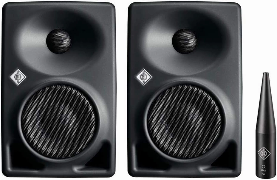Neumann KH 80 DSP 4" Active 2-Way Studio Monitor (Gray, Pair) Bundle with Neumann MA 1 Monitor Alignment Mic studio monitors,nearfield speakers,mixing reference monitors,