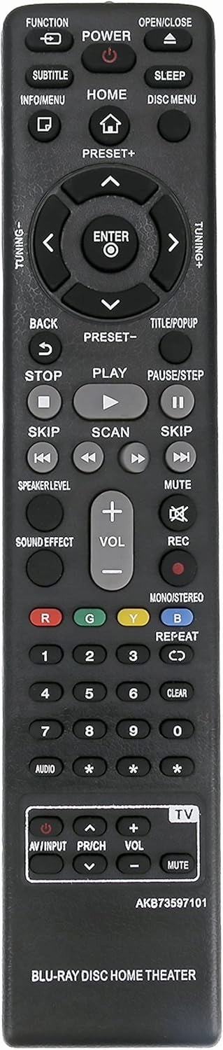 New AKB73597101 Replace Remote fit for LG BH4120S S42S2-S S42S1-W BH4120 Blu-ray DVD Home Cinema System home cinema system,5.1 home theater,surround sound package,