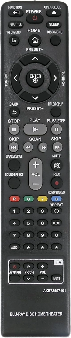 New AKB73597101 Replace Remote fit for LG BH4120S S42S2-S S42S1-W BH4120 Blu-ray DVD Home Cinema System home cinema system,5.1 home theater,surround sound package,