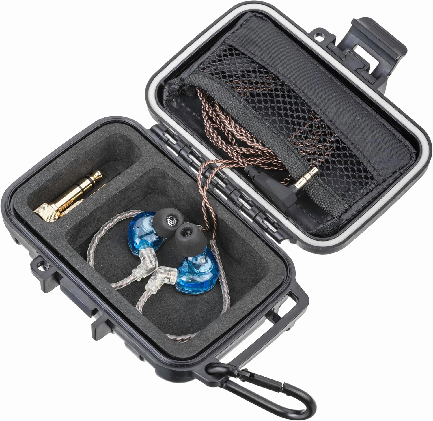 New in Ear Monitor Hard Case - IEM, in Ears, Headphones, Earphones, Earbuds. Suitable for KZ ZS10/ZS10 Pro/ZSN/ZST/ZEX/AS10/AS16/ZSN Pro X/YINYOO CCZ Melody - GIGCASE (Small) in-ear monitors,hi-fi IEMs,studio earphones,