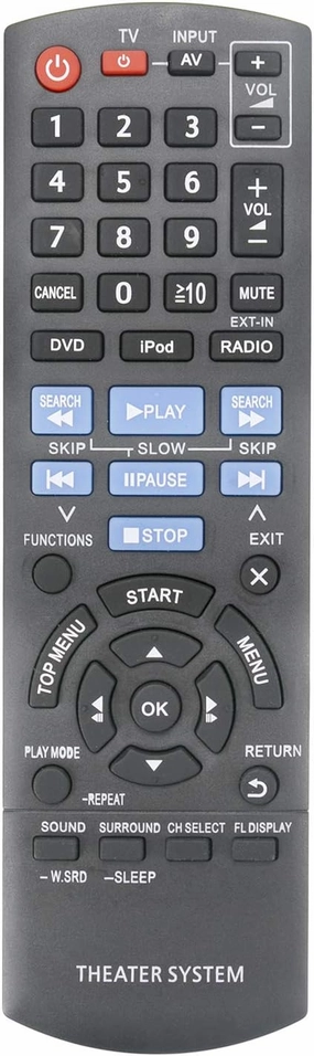 New N2QAYB000702 Remote Control fit for Panasonic DVD Home Theater Sound System SCXH170 SAXH170 SC-XH170 SA-XH170 home cinema system,5.1 home theater,surround sound package,