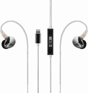 NHB12 Wired Earbud for iPhone with Headphone Amps [Apple MFi Certified] True Lossless in-Ear Earphones with Lightning Connector 192kHz Hi-Res Music IEM HiFi Stereo Audiophile Ear Buds audiophile headphones,high-end headphones,studio over-ear,