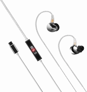 NHB15 USB C Earphones in-Ear Earbuds with DAC True Lossless Wired Headphones with Type C Connector 192kHz Hi-Res Music IEM HiFi Stereo Audiophile Ear Buds with 3.5mm Jack audiophile headphones,high-end headphones,studio over-ear,