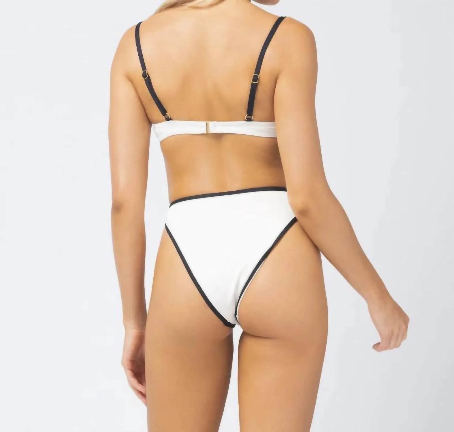 Nico Underwire Bikini Top In Cream Black