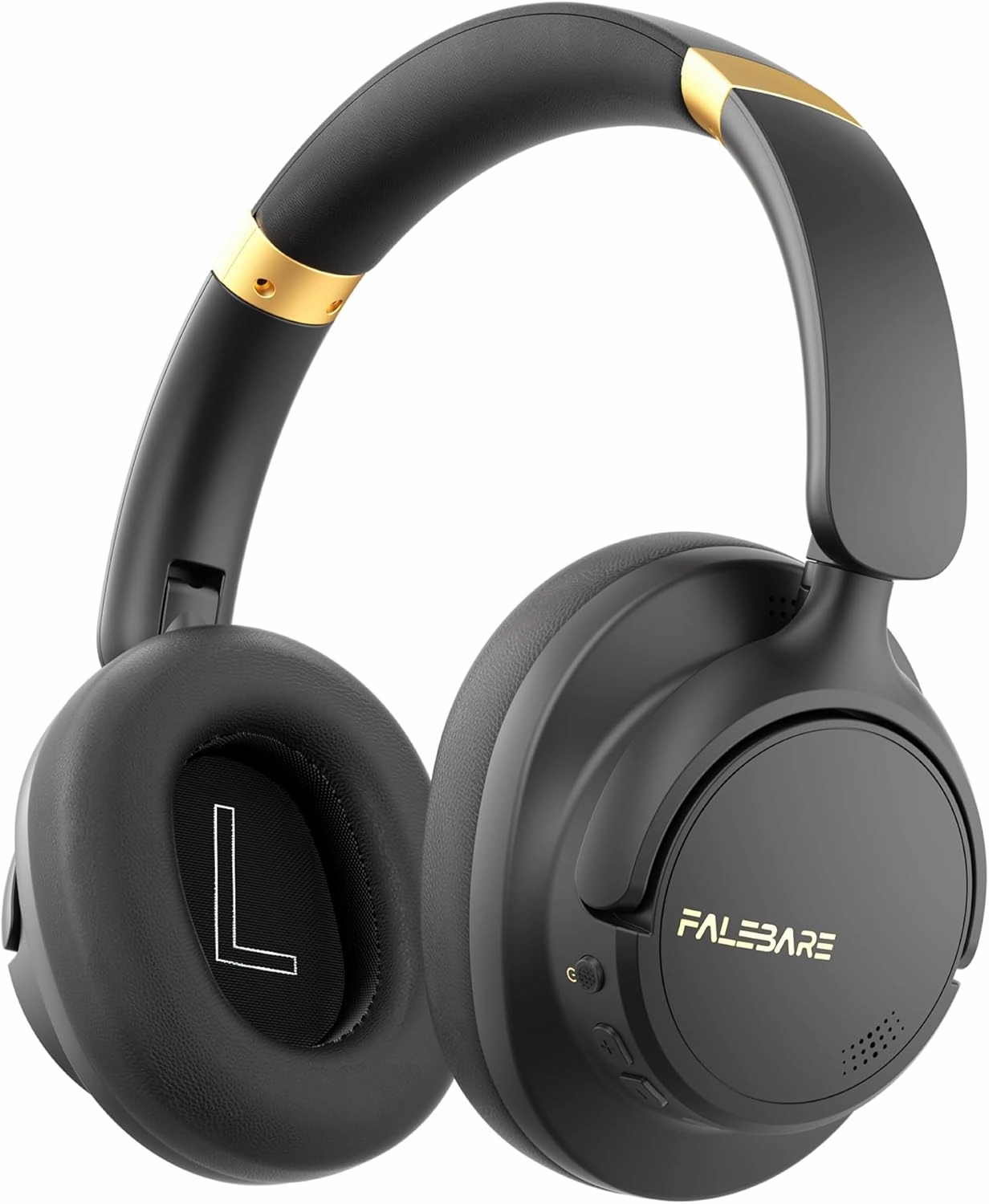 Noise Cancelling Headphones, Bluetooth Headphone Over The Ear Headset Wireless Bluetooth with Mic, 80H Playtime, Deep Bass, Comfort Fit, Portable Lightweight Headphones for Travel, Home noise cancelling headphones,ANC headphones,travel headphones,
